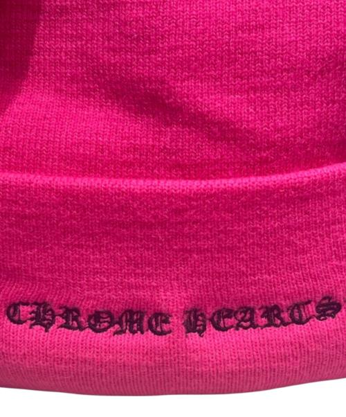 CHROME HEARTS（クロムハーツ）CHROME HEARTS (クロムハーツ) Cemetery Cross Patch Beanie ショッキングピンク サイズ:FREEの古着・服飾アイテム