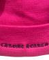 中古・古着 CHROME HEARTS (クロムハーツ) Cemetery Cross Patch Beanie ショッキングピンク サイズ:FREE：70000円