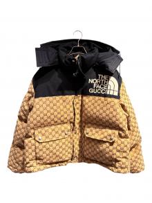 GUCCI×THE NORTH FACE（グッチ×ザ ノース フェイス）の古着「GG Padded Jacket」｜ブラック×ブラウン