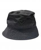 PRADAプラダ）の古着「Re-Nylon/リナイロン バケットハット」｜ブラック