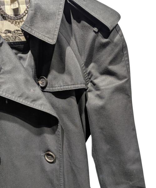BURBERRY（バーバリー）BURBERRY (バーバリー) ケンジントン トレンチコート ブラック サイズ:34の古着・服飾アイテム