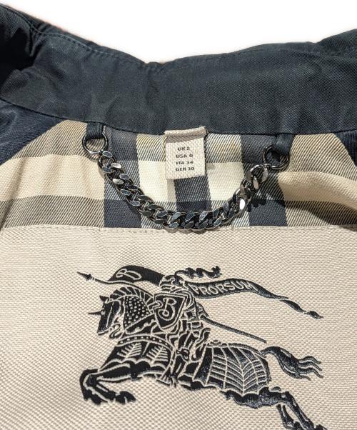 BURBERRY（バーバリー）BURBERRY (バーバリー) ケンジントン トレンチコート ブラック サイズ:34の古着・服飾アイテム
