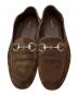中古・古着 GUCCI (グッチ) ホースビット付 ウィメンズ ローファー ブラウン サイズ:37 1/2：39000円