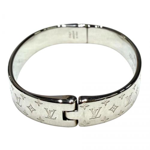 LOUIS VUITTON（ルイ ヴィトン）LOUIS VUITTON (ルイ ヴィトン) カフ・ナノグラム シルバー サイズ:Sの古着・服飾アイテム