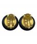 中古・古着 CHANEL (シャネル) ココマークイヤリング ブラック：50000円