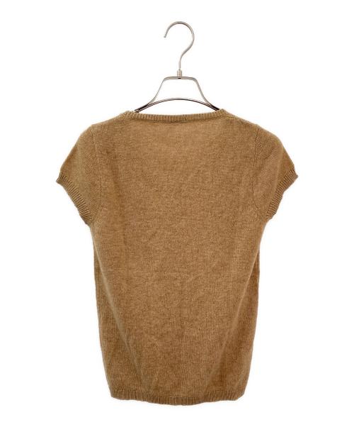 LORO PIANA（ロロピアーナ）LORO PIANA (ロロピアーナ) 半袖ニット ブラウン サイズ:42の古着・服飾アイテム