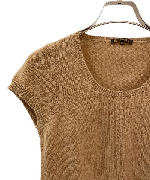 LORO PIANA（ロロピアーナ）LORO PIANA (ロロピアーナ) 半袖ニット ブラウン サイズ:42の古着・服飾アイテム