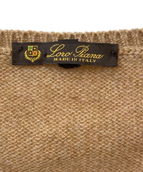 LORO PIANA（ロロピアーナ）LORO PIANA (ロロピアーナ) 半袖ニット ブラウン サイズ:42の古着・服飾アイテム