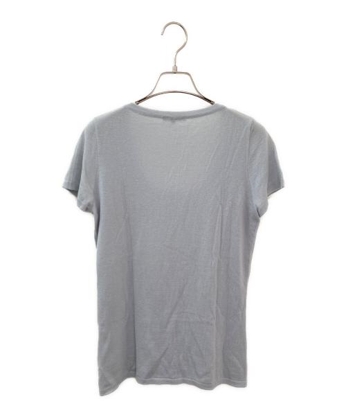 LORO PIANA（ロロピアーナ）LORO PIANA (ロロピアーナ) 半袖ニット スカイブルー サイズ:44の古着・服飾アイテム