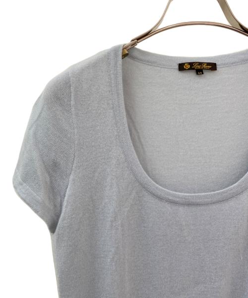 LORO PIANA（ロロピアーナ）LORO PIANA (ロロピアーナ) 半袖ニット スカイブルー サイズ:44の古着・服飾アイテム