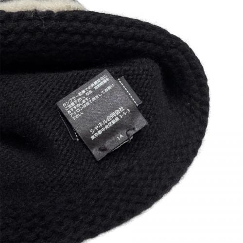 CHANEL（シャネル）CHANEL (シャネル) ココマーク カシミヤニット帽 ブラックの古着・服飾アイテム