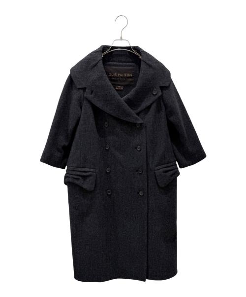 LOUIS VUITTON（ルイ ヴィトン）LOUIS VUITTON (ルイ ヴィトン) ウールダブルコート グレー サイズ:40の古着・服飾アイテム