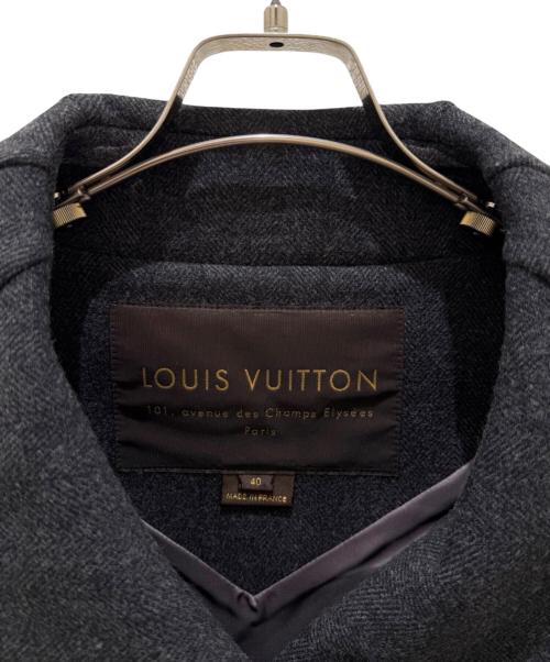 LOUIS VUITTON（ルイ ヴィトン）LOUIS VUITTON (ルイ ヴィトン) ウールダブルコート グレー サイズ:40の古着・服飾アイテム