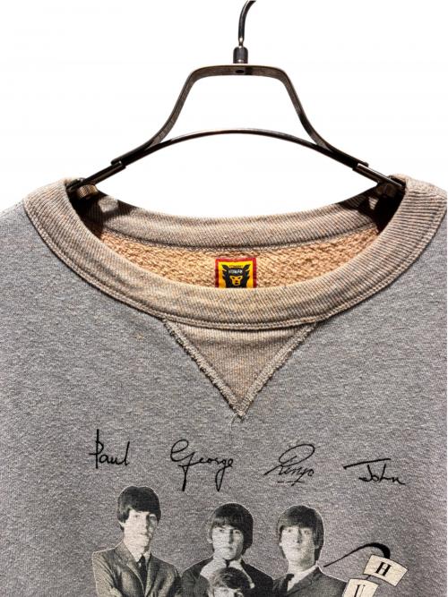 HUMAN MADE（ヒューマンメイド）HUMAN MADE (ヒューマンメイド) BEATLES SWEATSHIRT グレー サイズ:XLの古着・服飾アイテム