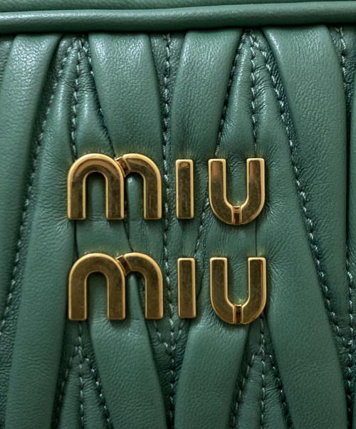 MIU MIU（ミュウミュウ）MIU MIU (ミュウミュウ) アルカディマテラッセ グリーンの古着・服飾アイテム