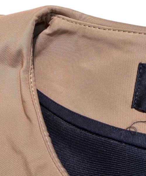tricot COMME des GARCONS（トリココムデギャルソン）tricot COMME des GARCONS (トリココムデギャルソン) 半袖丸襟ステンカラーコート ブラウン サイズ:Mの古着・服飾アイテム