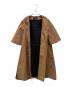 中古・古着 tricot COMME des GARCONS (トリココムデギャルソン) 半袖丸襟ステンカラーコート ブラウン サイズ:M：50000円