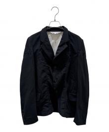 COMME des GARCONS COMME des GARCONS（コムデギャルソン コムデギャルソン）の古着「ポリ縮 ステッチワーク 4B テーラードジャケット」｜ブラック