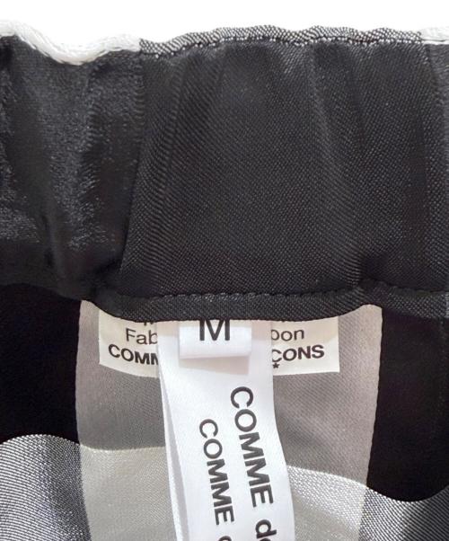 COMME des GARCONS COMME des GARCONS（コムデギャルソン コムデギャルソン）COMME des GARCONS COMME des GARCONS (コムデギャルソン コムデギャルソン) ブロックチェック柄 切替デザインスカート ホワイト×ブラック サイズ:Mの古着・服飾アイテム