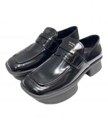 PRADA（プラダ）の古着「Re-Edition イコールプラットフォームローファー」｜ブラック