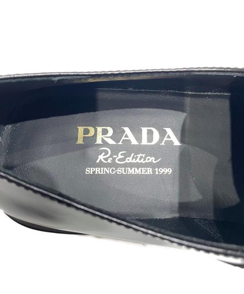 PRADA（プラダ）PRADA (プラダ) Re-Edition イコールプラットフォームローファー ブラック サイズ:36 1/2の古着・服飾アイテム