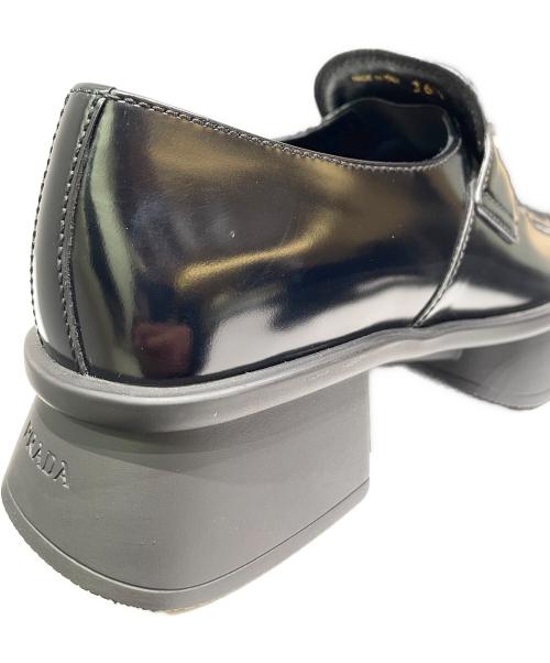 PRADA（プラダ）PRADA (プラダ) Re-Edition イコールプラットフォームローファー ブラック サイズ:36 1/2の古着・服飾アイテム