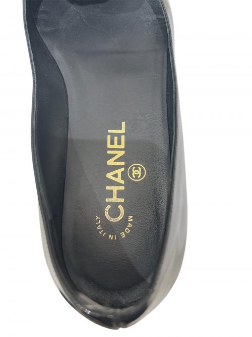CHANEL（シャネル）CHANEL (シャネル) フラットシューズ ブラック サイズ:38の古着・服飾アイテム