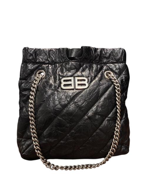 BALENCIAGA（バレンシアガ）BALENCIAGA (バレンシアガ) チェーンショルダーバッグ ブラックの古着・服飾アイテム