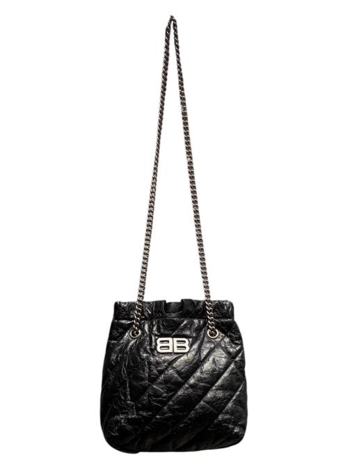 BALENCIAGA（バレンシアガ）BALENCIAGA (バレンシアガ) チェーンショルダーバッグ ブラックの古着・服飾アイテム