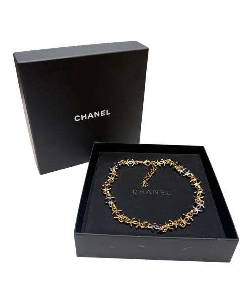CHANEL（シャネル）CHANEL (シャネル) CCロゴネックレス シルバー×ゴールドの古着・服飾アイテム