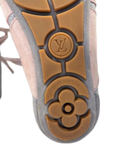 LOUIS VUITTON（ルイ ヴィトン）LOUIS VUITTON (ルイ ヴィトン) LV スニーカリーナ/1AK5FJ ピンク×グレー サイズ:37の古着・服飾アイテム