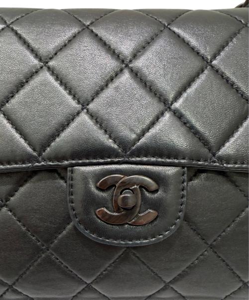 CHANEL（シャネル）CHANEL (シャネル) マトラッセ25 ターンロック プラスチックチェーン ショルダーバッグ ブラック サイズ:25の古着・服飾アイテム