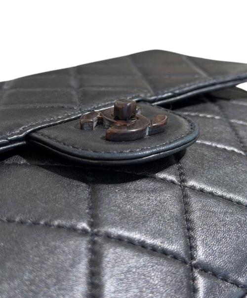 CHANEL（シャネル）CHANEL (シャネル) マトラッセ25 ターンロック プラスチックチェーン ショルダーバッグ ブラック サイズ:25の古着・服飾アイテム