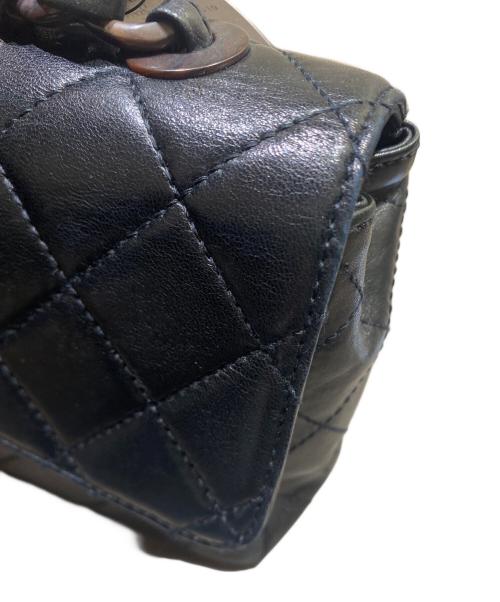CHANEL（シャネル）CHANEL (シャネル) マトラッセ25 ターンロック プラスチックチェーン ショルダーバッグ ブラック サイズ:25の古着・服飾アイテム