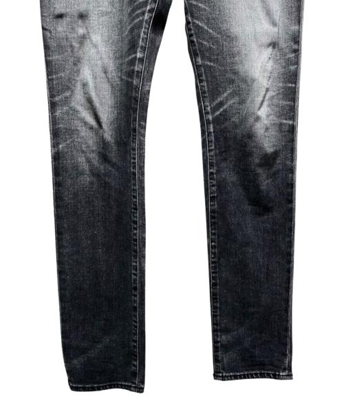 Saint Laurent Paris（サンローランパリ）Saint Laurent Paris (サンローランパリ) ダメージ加工スキニーデニムパンツ グレー サイズ:30の古着・服飾アイテム