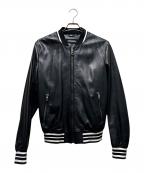 DOLCE & GABBANAドルチェ＆ガッバーナ）の古着「ラムレザージャケット/G9NK4L」｜ブラック