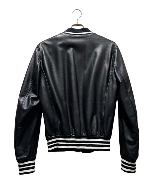 DOLCE & GABBANA（ドルチェ＆ガッバーナ）DOLCE & GABBANA (ドルチェ＆ガッバーナ) ラムレザージャケット/G9NK4L ブラック サイズ:50の古着・服飾アイテム
