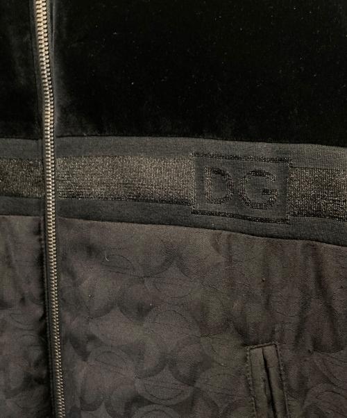 DOLCE & GABBANA（ドルチェ＆ガッバーナ）DOLCE & GABBANA (ドルチェ＆ガッバーナ) ジャガードロゴ中綿ブルゾン ブラック サイズ:46の古着・服飾アイテム