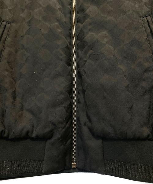 DOLCE & GABBANA（ドルチェ＆ガッバーナ）DOLCE & GABBANA (ドルチェ＆ガッバーナ) ジャガードロゴ中綿ブルゾン ブラック サイズ:46の古着・服飾アイテム