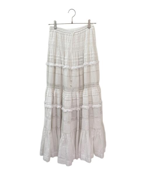 CHAOS（カオス）CHAOS (カオス) ガゼットクロススカート ホワイト サイズ:Freeの古着・服飾アイテム
