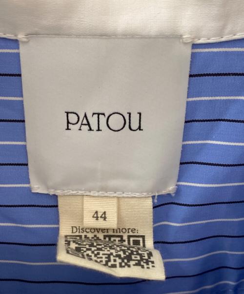 patou（パトゥ）patou (パトゥ) オーガニックコットン ポプリン バブル ミニドレス ブルー サイズ:44の古着・服飾アイテム