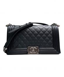 CHANEL（シャネル）の古着「ボーイシャネル 25/キャビアスキン/2019~2020」｜ブラック