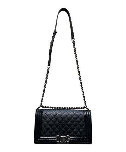 CHANEL（シャネル）CHANEL (シャネル) ボーイシャネル 25/キャビアスキン/2019~2020 ブラック サイズ:25の古着・服飾アイテム
