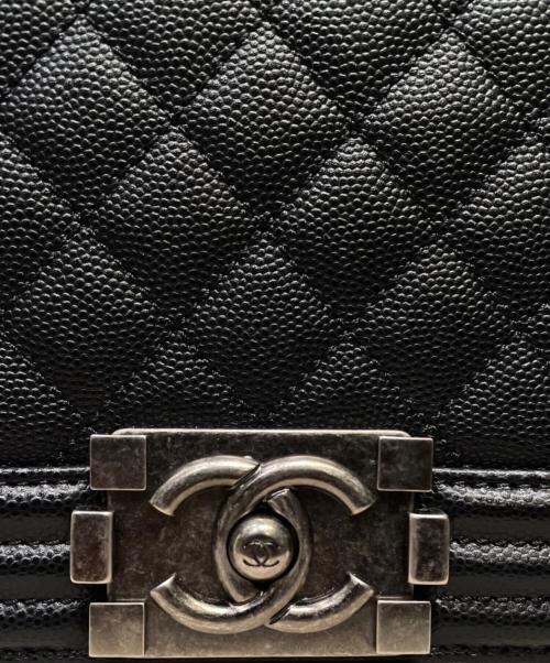 CHANEL（シャネル）CHANEL (シャネル) ボーイシャネル 25/キャビアスキン/2019~2020 ブラック サイズ:25の古着・服飾アイテム