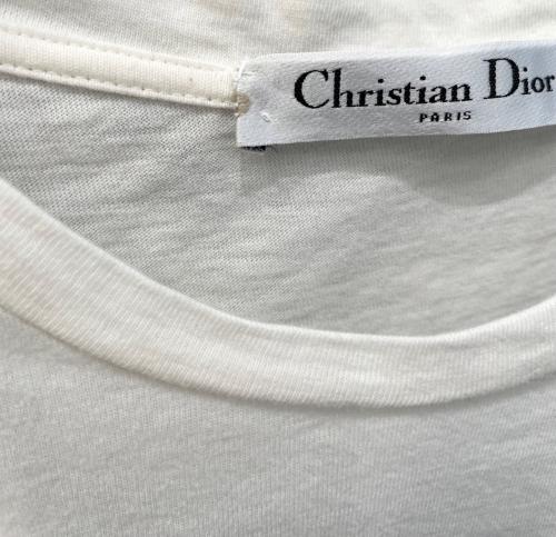 Christian Dior（クリスチャン ディオール）Christian Dior (クリスチャン ディオール) シグネチャーバンドロゴTシャツ ホワイト サイズ:XSの古着・服飾アイテム