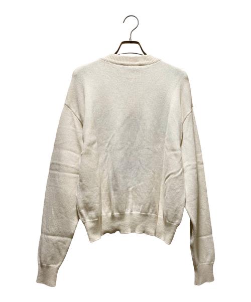 DOLCE & GABBANA（ドルチェ＆ガッバーナ）DOLCE & GABBANA (ドルチェ＆ガッバーナ) カシミヤ ハート クルーネックニット ホワイト サイズ:38の古着・服飾アイテム