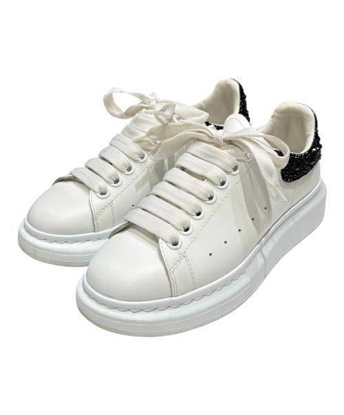 ALEXANDER McQUEEN（アレキサンダーマックイーン）ALEXANDER McQUEEN (アレキサンダーマックイーン) ラインストーン オーバーサイズド スニーカー ホワイト サイズ:36の古着・服飾アイテム