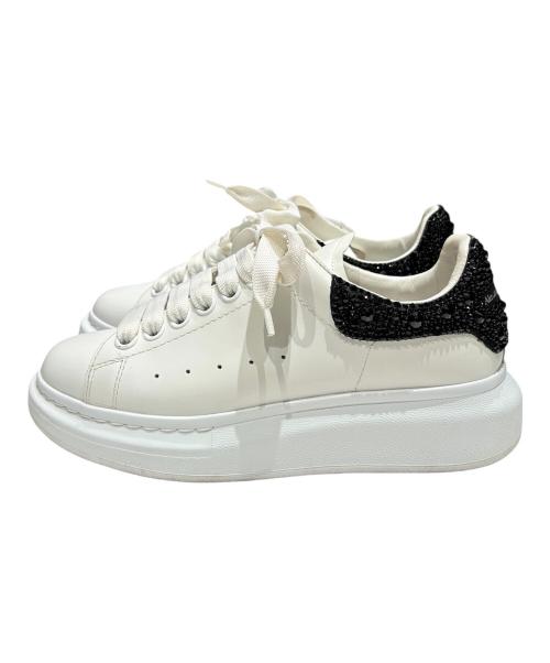 ALEXANDER McQUEEN（アレキサンダーマックイーン）ALEXANDER McQUEEN (アレキサンダーマックイーン) ラインストーン オーバーサイズド スニーカー ホワイト サイズ:36の古着・服飾アイテム