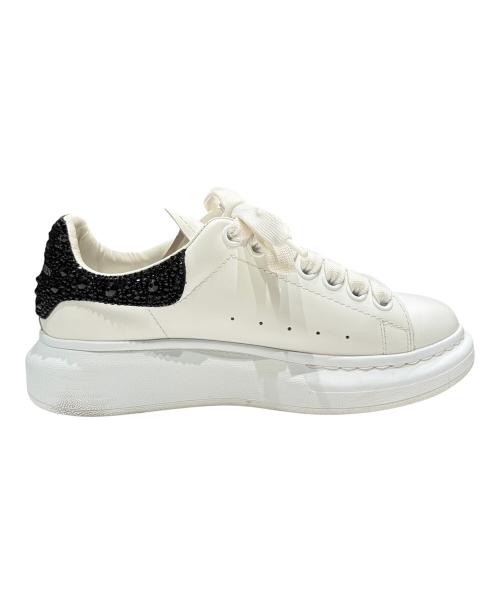 ALEXANDER McQUEEN（アレキサンダーマックイーン）ALEXANDER McQUEEN (アレキサンダーマックイーン) ラインストーン オーバーサイズド スニーカー ホワイト サイズ:36の古着・服飾アイテム
