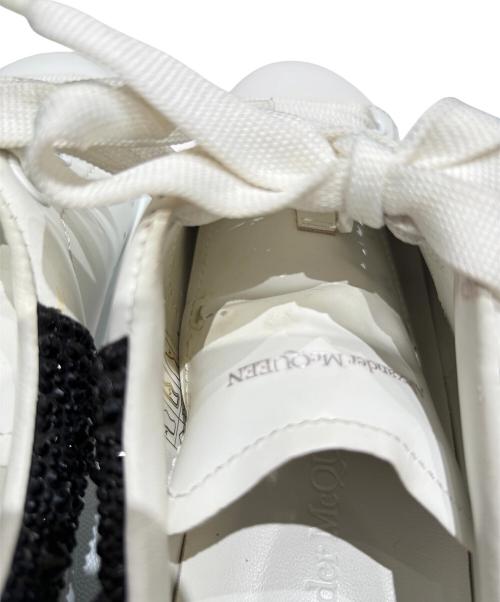 ALEXANDER McQUEEN（アレキサンダーマックイーン）ALEXANDER McQUEEN (アレキサンダーマックイーン) ラインストーン オーバーサイズド スニーカー ホワイト サイズ:36の古着・服飾アイテム